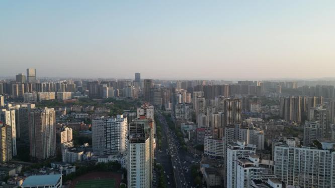 湖南长沙城市建设航拍