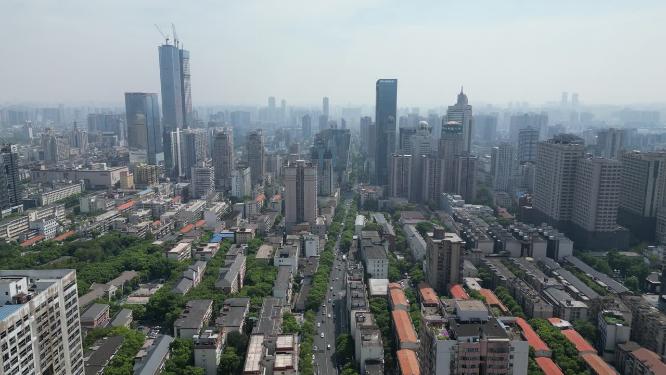 湖南长沙城市建设航拍