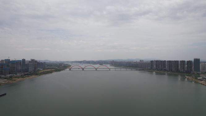 湖南长沙城市建设航拍