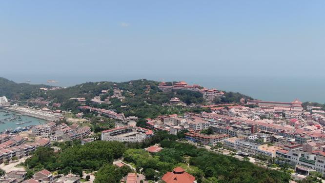 福建莆田湄洲岛5A景区航拍
