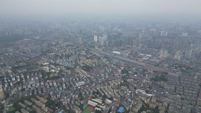 城市住宅小区航拍