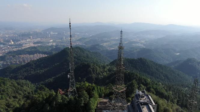 山川丘陵自然风光航拍