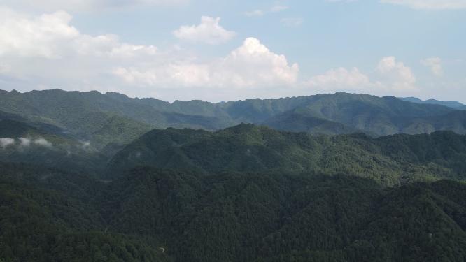 山川丘陵自然风光航拍