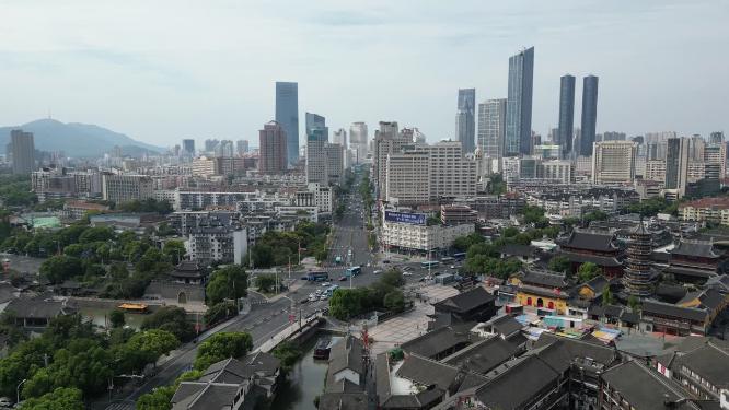 江苏无锡城市风光航拍