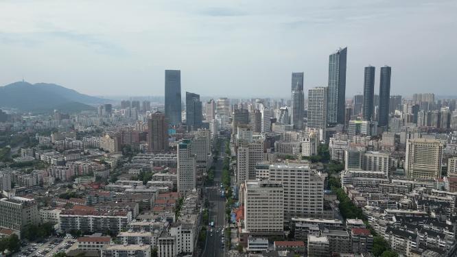 江苏无锡城市风光航拍