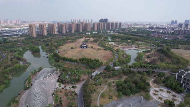 江西南昌象湖公园航拍
