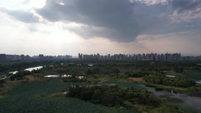 江西南昌象湖公园航拍