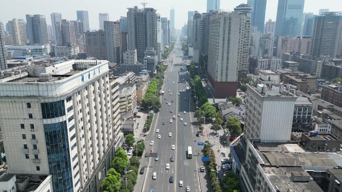 湖南长沙城市风光航拍
