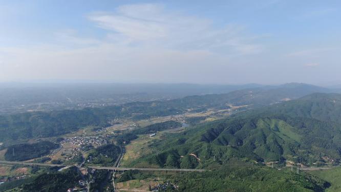 绿色植物森林祖国大好河山航拍