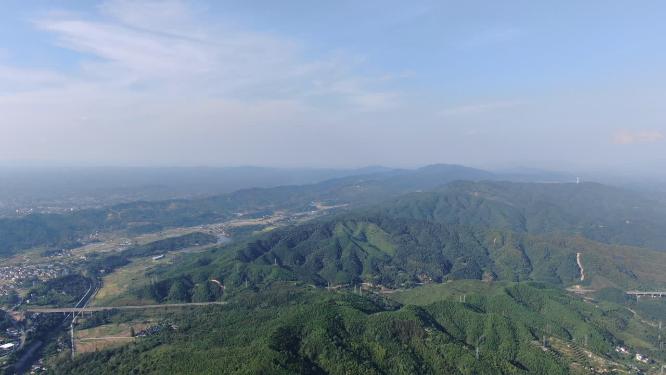 绿色植物森林祖国大好河山航拍