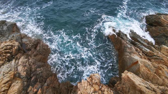 大海海浪沙滩海洋实拍
