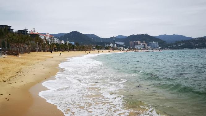 大海海浪沙滩海洋实拍