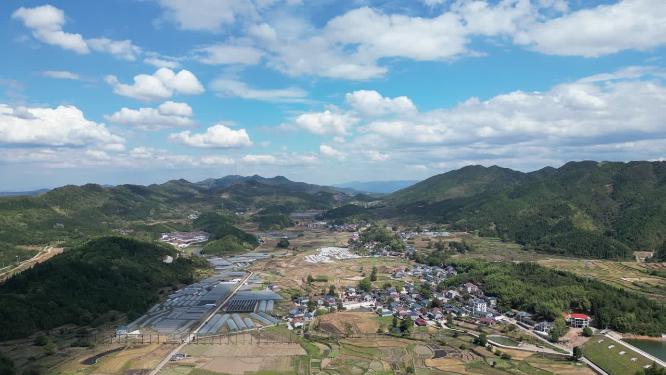 山川丘陵农业种植农田航拍