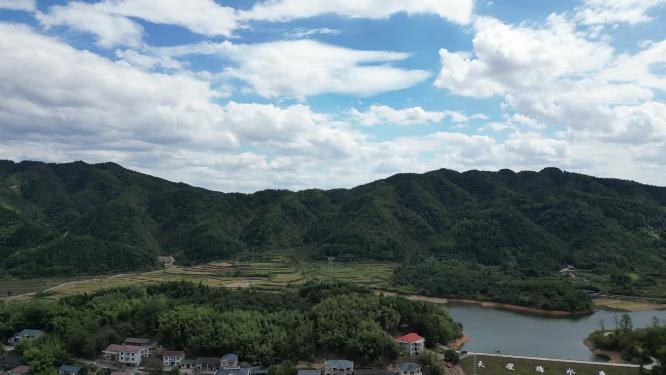 山川丘陵农业种植农田航拍