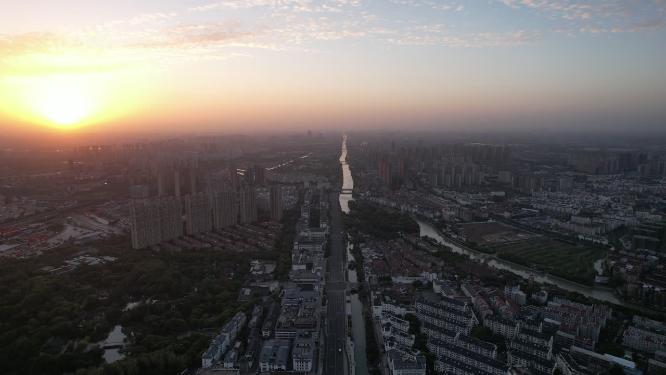 江苏常州城市风光航拍