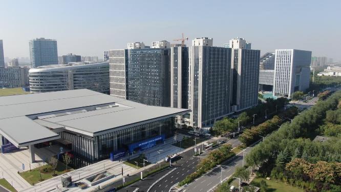 河南郑州龙子湖金融中心航拍