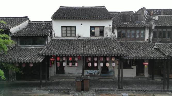 浙江西塘古镇5A景区航拍