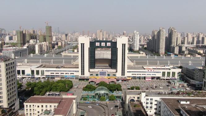 江西南昌火车站航拍