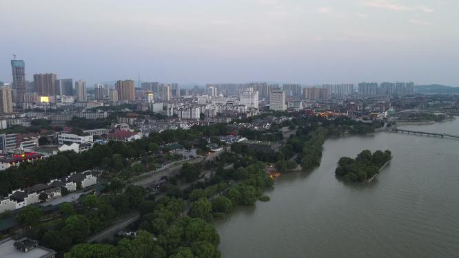 湖南岳阳岳阳楼5A景区航拍