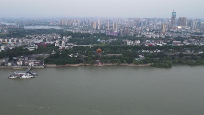 湖南岳阳岳阳楼5A景区航拍