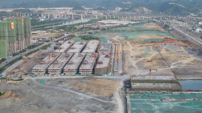 城市工地建设施工航拍