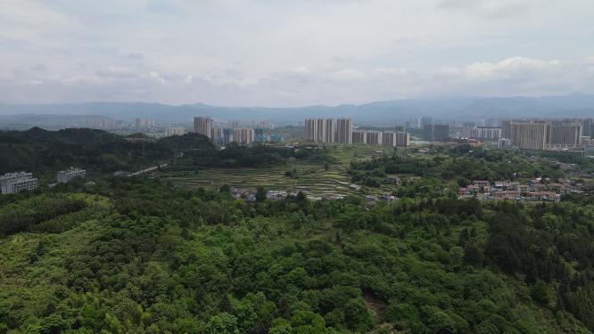 大自然青山绿水自然风光航拍