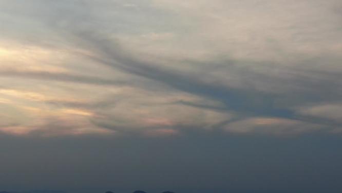 天空彩霞日落晚霞夕阳