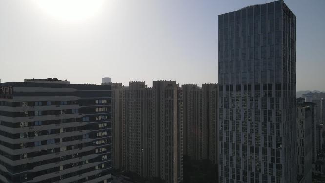 广东佛山城市CBD航拍