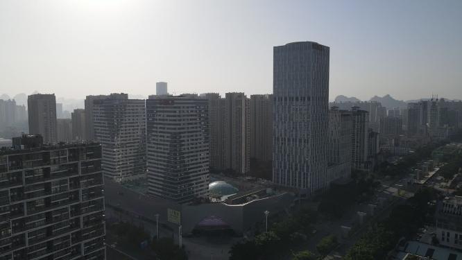 广东佛山城市CBD航拍