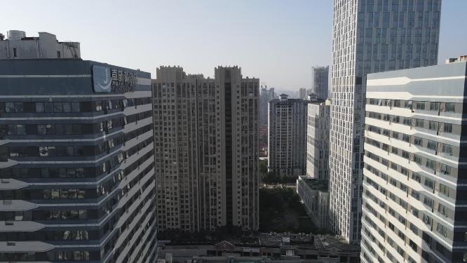 广东佛山城市CBD航拍