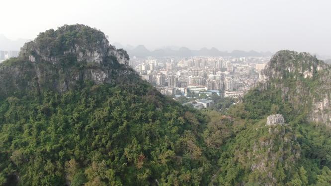 广西桂林城市风光航拍