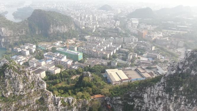 广西桂林城市风光航拍