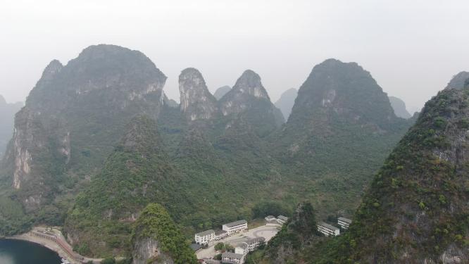 广西桂林奇山航拍
