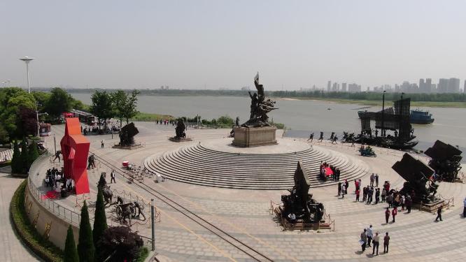 江西南昌建军广场航拍