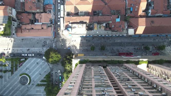 湖北武汉城市建设航拍