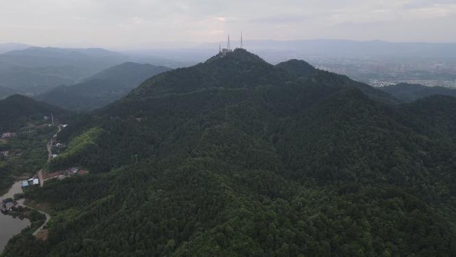 湖南怀化中坡山森林公园航拍