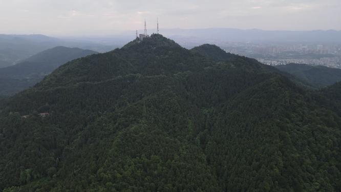 湖南怀化中坡山森林公园航拍