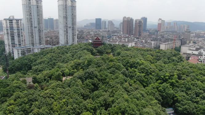 湖南怀化舞阳公园航拍