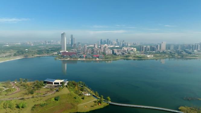 航拍成都科学城天府新区科学城大全景航拍