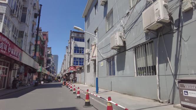 90年代老破旧街道巷子特写