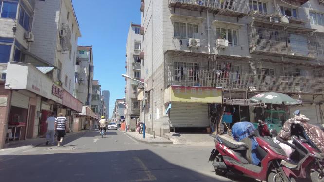90年代老破旧街道巷子街景