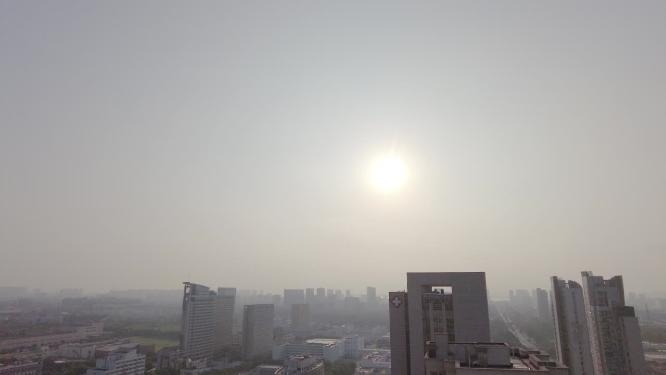 早晨的太阳阳光云朵风景延时摄影