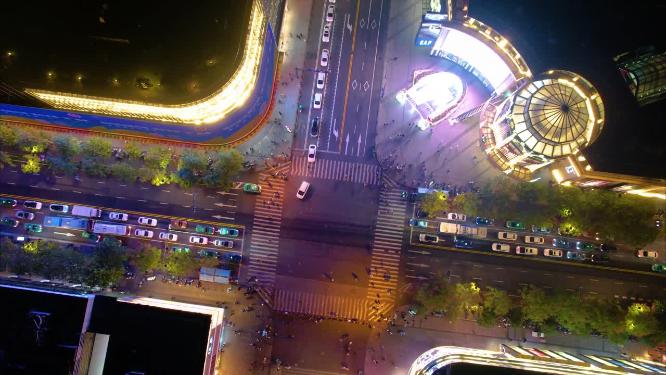 杭州西湖马路车流夜景9