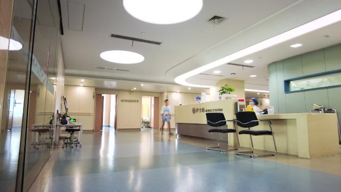 住院部医院医护人员护士站接待病人人流延时摄影