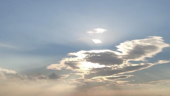 傍晚夕阳西下日落延时摄影