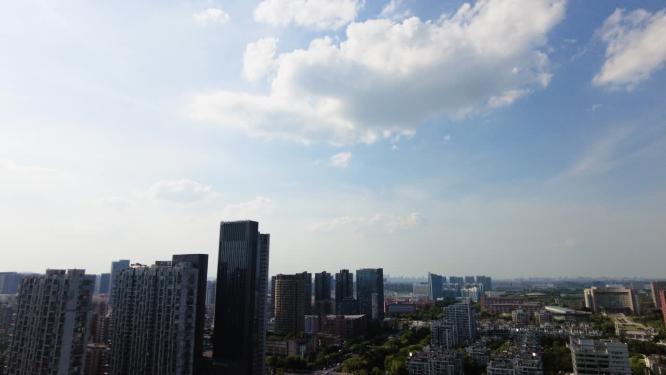 城市蓝天白云延时摄影视频素材8