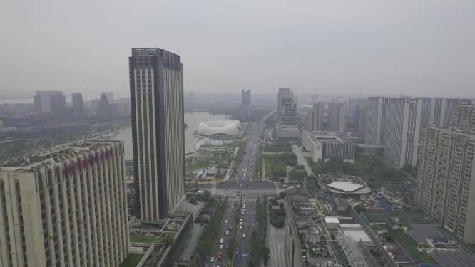 杭州下沙金沙大道车辆车流