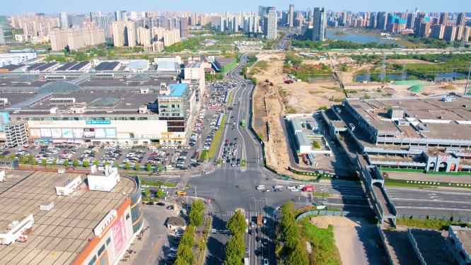 杭州钱塘新区下沙西延时风景视频素材