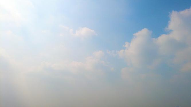 蓝天白云云朵飘飘延时风景视频素材