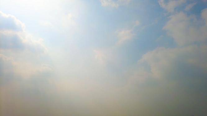蓝天白云云朵飘飘延时风景视频素材